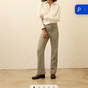 Faherty Women's Straight Leg Gray pants